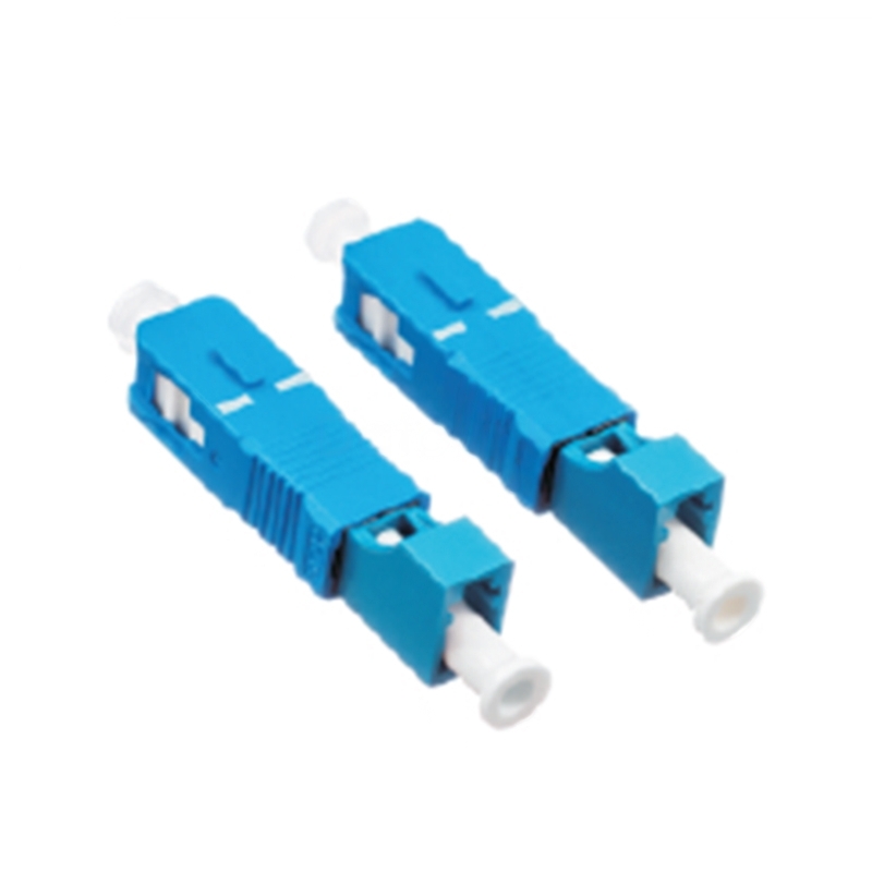 Adaptador  Hibrido Para Fibra Optica Monomodo Simplex  Lc Pc (Hembra )  / Sc Pc (Macho)