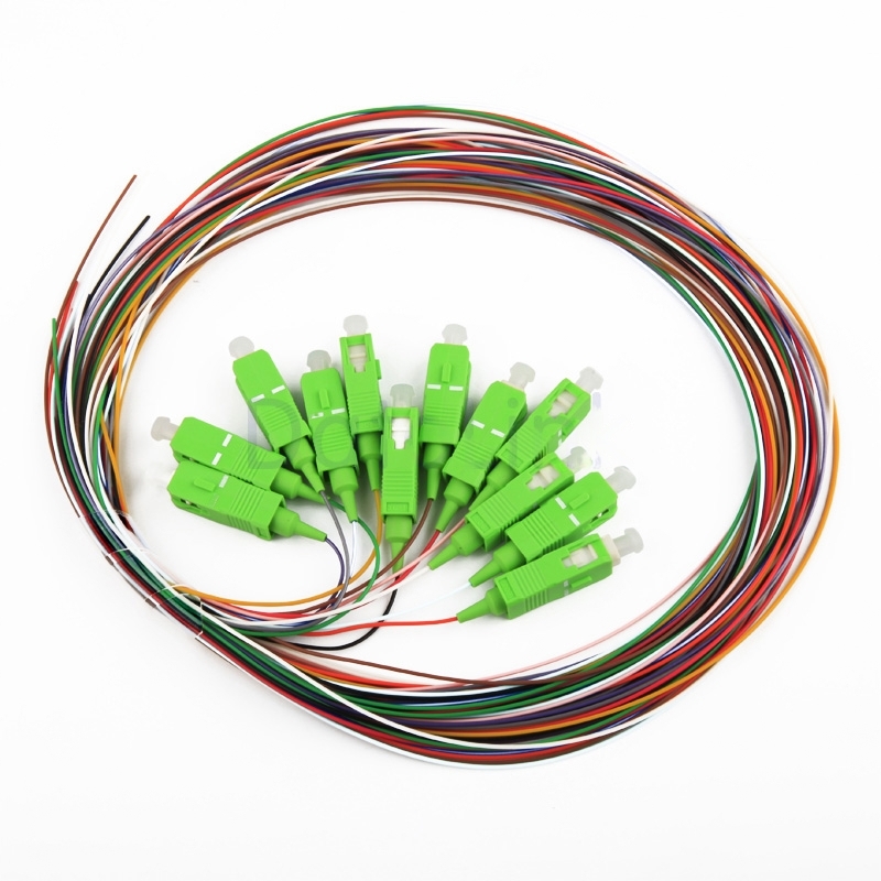 Pigtail Simplex Monomodo Sm 9/125 Sc Apc Codigo De Colores En 900 Micras De 1 A 2 Metros 